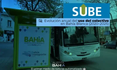 Evolución anual del uso del colectivo en Bahía Blanca (2020–2025)