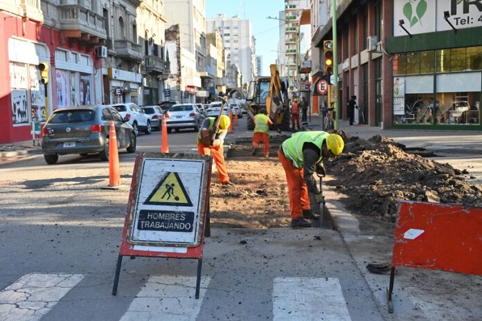 Ampliación de red de gas: cierre de calles en Bahía Blanca.