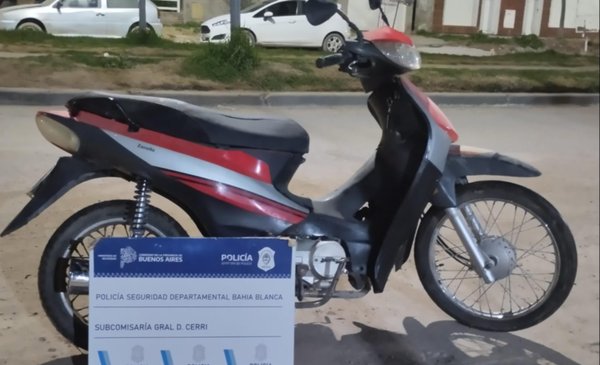 Detienen a individuo que intentó robar una moto en Gral. Daniel Cerri.