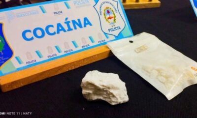 Padre e hijo arrestados por venta de drogas en Villa Moresino.
