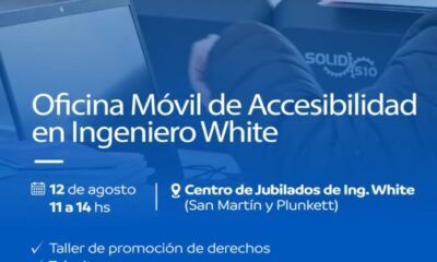 Presentan oficina móvil de accesibilidad en Bahía Blanca.