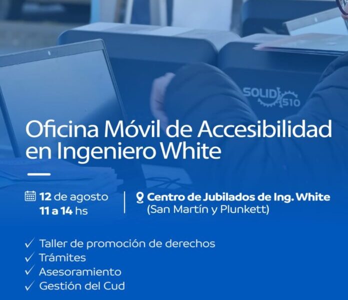 Presentan oficina móvil de accesibilidad en Bahía Blanca.